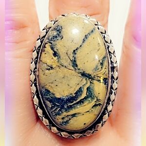 Jasper Monster Gemstone Ring